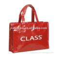 Deep red pp woven bags with color printing